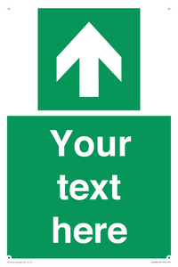 Safe condition Custom arrow up sign